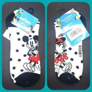 𝅺Mickey and Mouse Minnie mouse no show socks